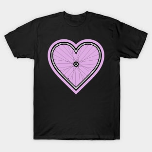 Valentine Love Bicycle Wheel T-Shirt